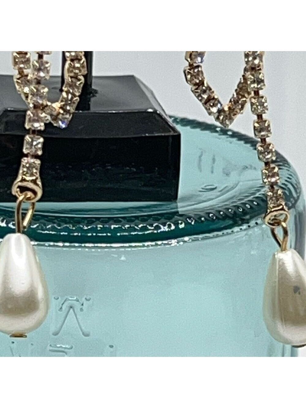 Baubles Gold Pearl Crystal Chandelier Earrings $16ea or bundle 3 for $25